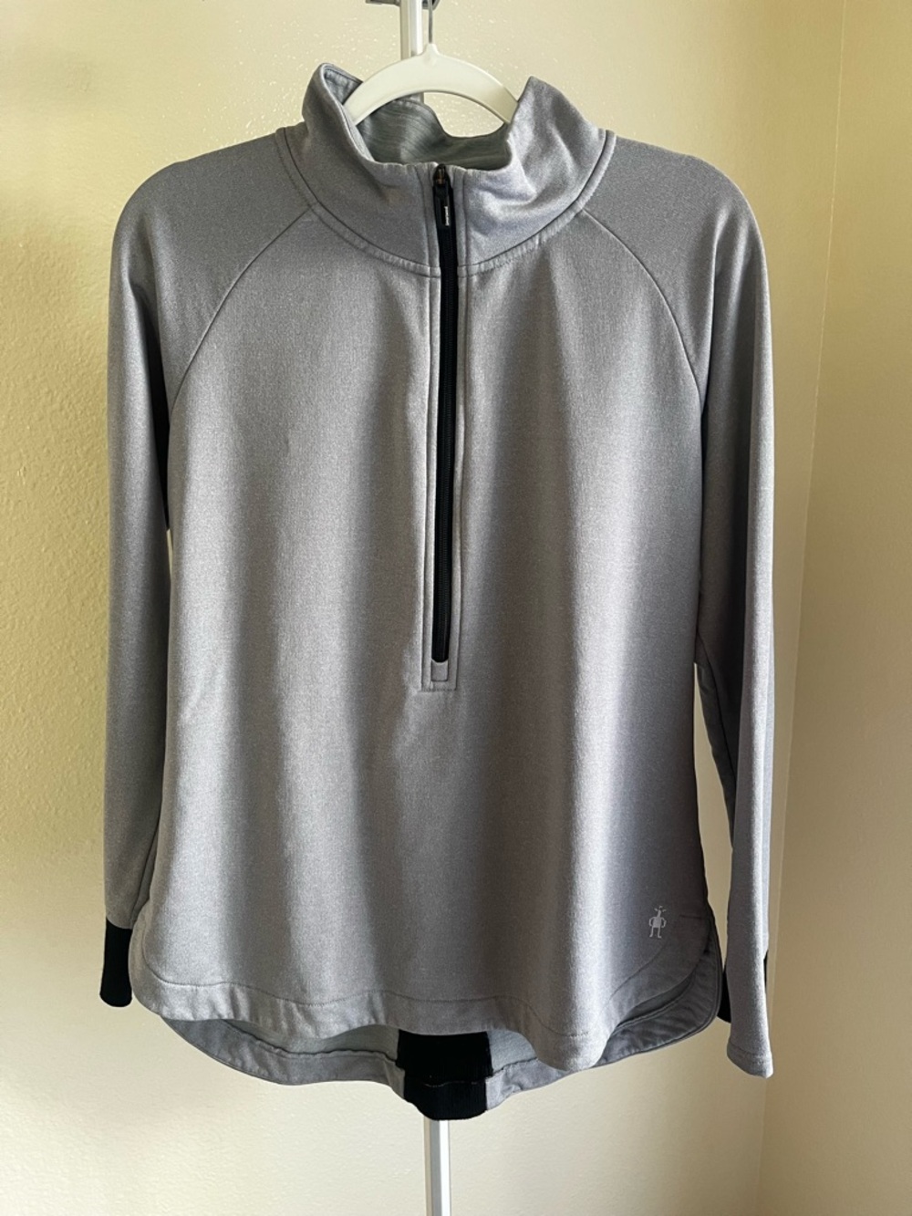 Smartwool 1/2 Zip Fleece Jacket Gray Size L